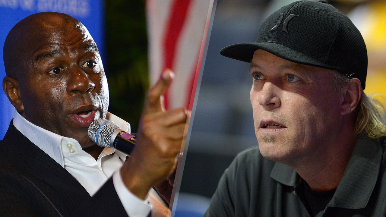 Magic rips into Lakers owner, says Kobe should threaten to retire
